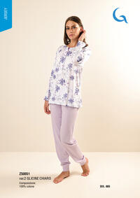 PIGIAMA DONNA M/L Z50051 Tellini S.r.l. Ingrosso Abbigliamento